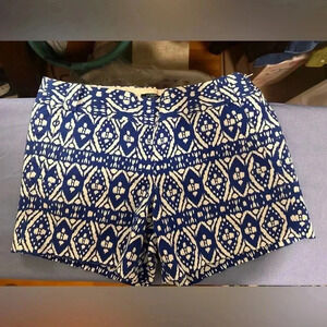 J. Crew Blue and White Bermudas